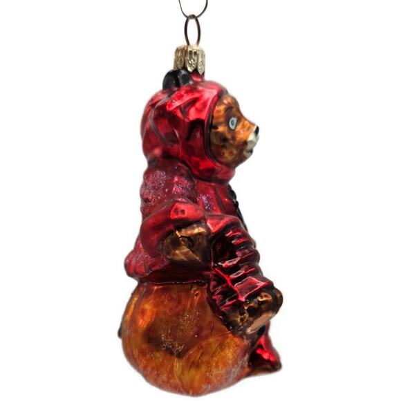 Christopher Radko You Little Devil Bear Pumpkin Halloween Christmas Ornament - Picture 9 of 13
